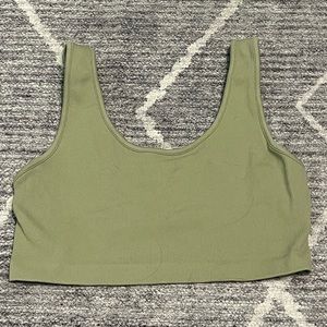 XS American Eagle Green Short Crop Top